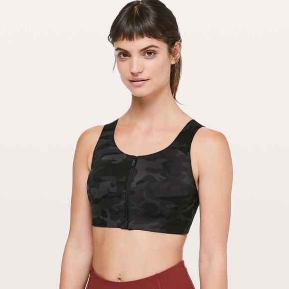 lululemon | Women’s High Impact Enlite Sports Bra Size 38D Incognito Multi Gray - Picture 1 of 8